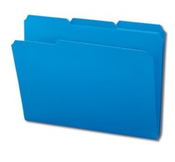 SMEAD Poly File Folders (Colors), 1/3 Cut Top Tab - Assorted, Letter Size (Box of 24)